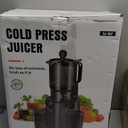 Juicer Machines with 5.8" Large Feed Chute, Cold Press Juicer for Whole Vegetables and Fruits 400W, Slow Masticating juicer Easy to Clean Juice Extractor Machine High Juice Yield (Titanium Gray)