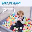Orian Baby Playpen 50x50 Large Play Yard for Babies and Toddlers, Indoor Outdoor Playpen, Sturdy Baby Play Pen with Mesh Sides, Safe Baby Fence Play Area, Assembly Required/Not Portable, w Storage Bag