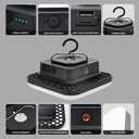 Rechargeable Tent Light, 5 Light Modes & Stepless Dimming, with Magnetic Base & Hook, IP65, Electric Lantern for Camping/Outdoor/Home/Hiking.