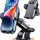 VANMASS85+LBS Strongest Suction & Military-Grade Ultimate Car Phone MountPatent & Safety Certs Cell Phone Holder for Dash Windshield Vent for iPhone 17 Pro Max Automobile Accessory Kits,Ink Black