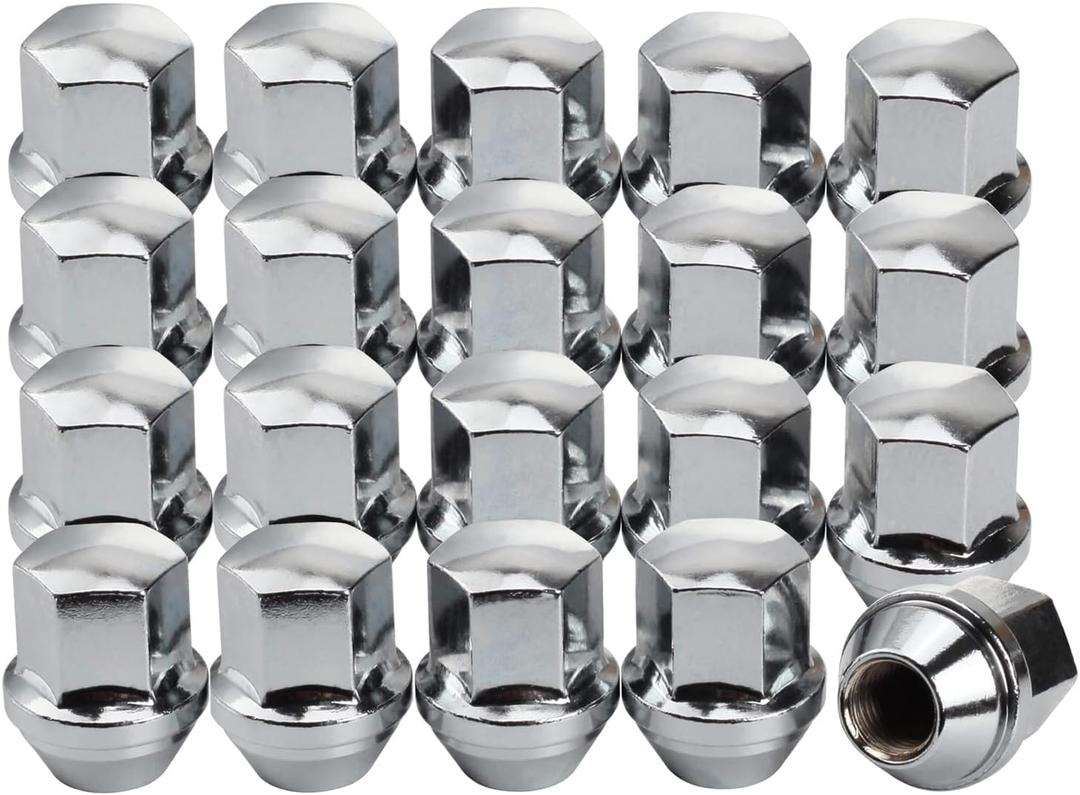14x1.5mm Lug Nuts Replacement for Wrangler Gladiator Grand Cherokee, 20 Pcs 7/8 Hex 1.8 Inch OEM Factory Style Large Acorn Seat Lug Nuts for Ram 1500 2500 Factory Wheels