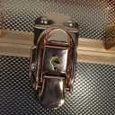 FRENESSA Makeup Train Case Makeup Case Travel Cosmetic Box Organizer Portable Make Up Box with Dividers Lockable for Artist Nail Sewing Vanity Storage Makeup Travel Case Rose Gold