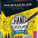 Prismacolor Premier Advanced Hand Lettering Set With Illustration Markers Art Pens Pencils Eraser And Tips Pamphlet Adult Coloring 13 Count