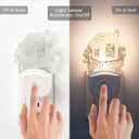 Christmas Night Light for Kids[2 Pack], Santas Cabin Plug-in Wall Light with RGB & Color Changing & Soft White 3000K LEDs, Dusk to Dawn, Christmas Decorations Gifts for Bedroom, Hallway