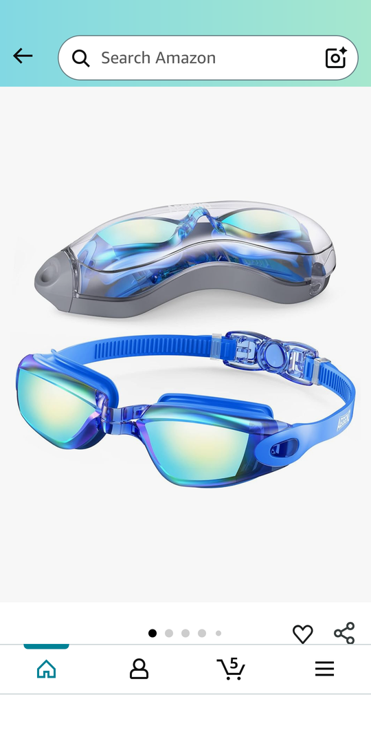 Aegend Swim Goggles, Swimming Goggles No Leaking Full Protection Adult Men Women Youth