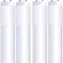 Feit Electric T8 LED Bulbs 4 Foot, 40 Watt Equivalent, Type A Tube Light, Plug & Play, T8 or T12 LED Tube Light, LED Replacement, Frosted, T48/840/LEDG2/4, 4100K Cool White, 4 Pack