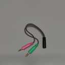 MillSO Headphone Splitter for Computer CTIA 3.5mm TRRS Female to Dual TRS Male Mic Audio Jack Y Adapter Headset Splitter Cable for PC Laptop to Gaming Headset - 8inch/20cm