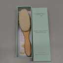 Natemia Wooden Baby Hair Brush - Natural Goat Hair Bristles - Gentle Soft Bristles for Scalp Massage - Cradle Cap Comb for Flake Removal - For Baby Grooming Kit & Toddler Hair Brush