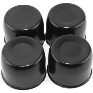 Rtrhinotuning Stainless Steel Push Through Center Caps 4.9" for Trailer Truck Rv Wheel Rims Chrome Trailer Hub Cap 3.66" Hight 4 PCS Wheel Center Caps