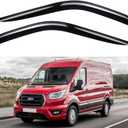 Window Visors Rain Guards Shield for Ford Transit 2014-2025, Out-Channel Window Vent Wind Deflectors Visors Shades for 14-25 Transit