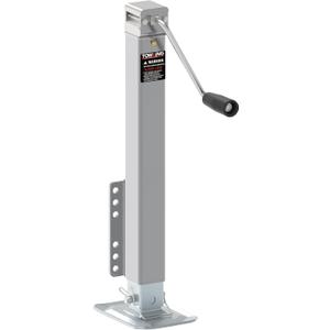 8000LBS Square Trailer Jack, 15" Lift, Heavy Duty Swivel Jack with Drop Leg, for RV, Boat, and Utility Trailers