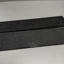 0.6'' Rise Solid Rubber Wheelchair Ramp, Threshold Ramp Used for Thresholds, Doorways and Bathroom (High:0.6 Inch(Pack of 1)) Black