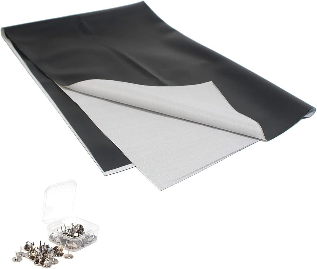 Minho Motorcycle seat Cover ATV seat Covers Neoprene seat Covers Moped Moto Accessories Material Universal Waterproof Elastic Leather Scooter Seat Cover, Seat Protector DIY with 80pcs Thumb Tack