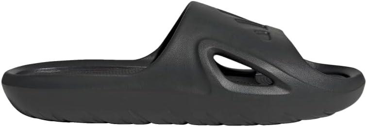 adidas Unisex's Slides (13 Women/12 Men, Carbon/Carbon/Black)