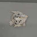 VVGIFTS Beach Coastal Decor Coral Reef Angelfish Home Office Desk Decor Sculpture Statue for Tabletop Shelf Bathroom Decoration Ornament Gift (White)