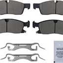 HUSCH D1904 Front Ceramic Brake Pads Kit Fit For Jeep Grand Cherokee 2017-2021, For Dodge Durango 2021-2022.