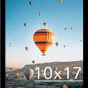 10x17 Picture Frame Black for Poster Photo Picture, Horizontal and Vertical Formats for Wall Hanging, 10 x 17 Wall Gallery Poster Photo Frame for 10 by 17 Photos Posters, Black