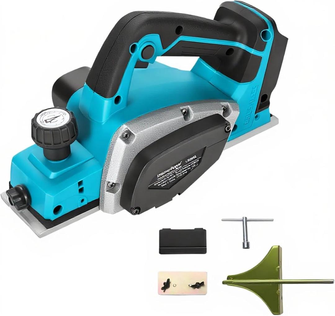 3-1/4-Inch Cordless Electric Hand Planer Compatible with Makita 18V Battery (Tool Only, Brushless Motor), Not an Official M@kita Product