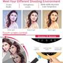 21 inch LED Ring Light with Tripod Stand, Large Selfie Ring Light with Touch Panel for YouTube Vlog Video Shooting, Makeup Studio Portrait with Carrying Bag and Remote Controller, CRI>97