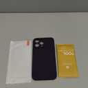 Miracase Designed for iPhone 14 Pro Max Phone Case with Screen Protector,[Upgraded Enhanced Camera Protection],Shockproof Liquid Silicone Case with Microfiber Lining,6.7 inch, Dark Purple