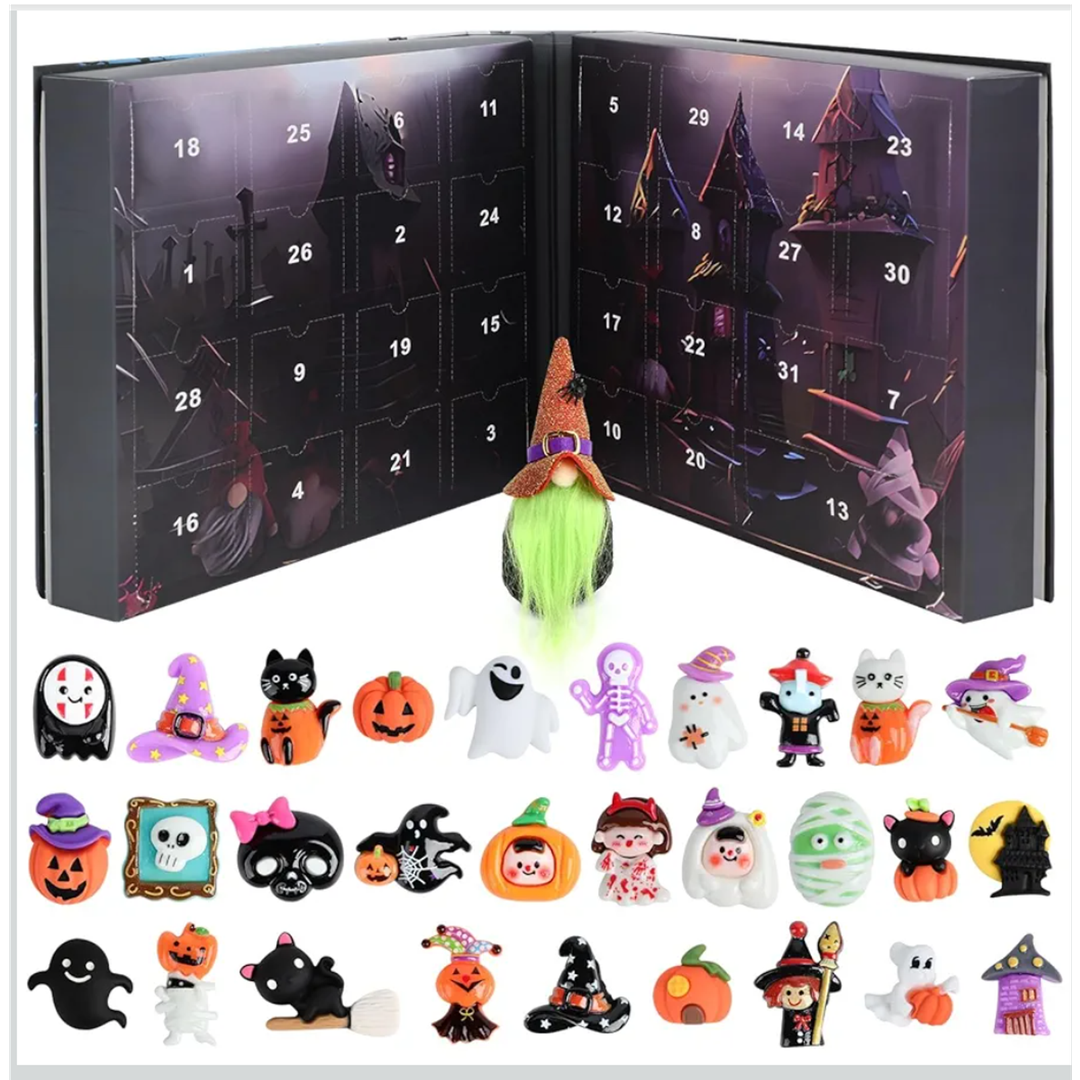 2024 Halloween Countdown Advent Calendar - Limited Edition Gnome Blind Box | 31 Days of Surprises and Festive Fun