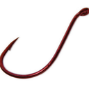 Gamakatsu 341313 Octopus Light Hook (6 Pcs), Size 3/0 And/Or 1/0, Red 2 Pack