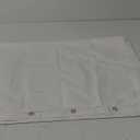 Healifty White Thickened Shower Curtain Bath Curtain Modern Plain Design for Bathroom Easy Installation Grommets 80x54