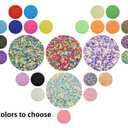 YHYPOCI 100g 7mm Fake Sprinkles Polymer Clay Sprinkles Fake Candy Sprinkles Resin Sprinkles Clay Slices for Craft Sprinkles Decoration Scrapbook DIY Nail Art