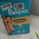 Pampers Swaddlers Diapers, Size 3 (13-26 lbs), 136 Count, Absorbent, Keeps Baby Dry and Comfortable, Skin Safe Disposable Baby Diaper 