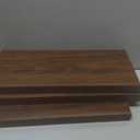 BAYKA Floating Shelves for Wall, Set of 3, Wall Mounted Rustic Wood Shelves for Bathroom, Bedroom, Living Room, Kitchen, Small Hanging Shelf for Books/Storage/Room Decor, Walnut-Like, 15.7in