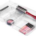 iDesign Plastic In Drawer Organizer Trays for Kitchen Utensils, Silverware, BPA-Free, Set of 6, Clear