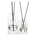 Empty Glass Fragrance Reed Diffuser Bottles,for Essential Oil, with 16pcs Black Reed Sticks,Minimalist Decor, Set. Only 1