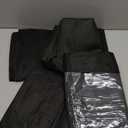 4 pack 60" Clear Garment Bags for Hanging Clothes, Suit Bags for Closet Storage, Clothing Storage, Garment Bags for Travel Covers with 4" Gussets for Coats, Jackets, Shirts, Dresses & Sweater, Black