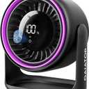 Gaiatop Desk Fan for Bedroom, Ultra Quiet Table Battery Powered Fan 7.7 Inch, Touch Control 4000mAh, Strong Airflow 5 Speeds Rechargeable Desktop for Office Bedside Dorm Home, Gift for Women Men Purple