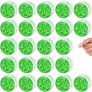 Themed LED Light Up Yo Yo Balls - Glow Party Favors for Kids & Adults, Speedster Birthday Goodie Bags (Green)