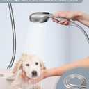 JDO Shower Head with Handheld, High Pressure Handheld Shower Head 9 Settings, Detachable Shower Head Set with Stainless Steel Hose and Shower Bracket (Chrome)