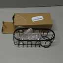 Yazoni 2-in-1 Sponge Holder for Kitchen Sink, Sink Caddy Kitchen Sink Organizer with 3 Suction Cups, No Drill Rustproof Sink Sponge Holder for Dish Brush, Soap & Sponge (Black)