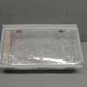 Necklace Holder, Acrylic Jewelry Organizer with 24 Hooks, Rotation Clear Necklaces Pendant Display Case Stand, Dust-proof Velvet Tray Hanging Rack Storage for Earrings Rings