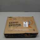 CLEANHOME Manual Carpet Sweeper for Pet Hair - Dual Brush Floor Sweeper, Lightweight Push Broom for Classroom/Rugs, Non-Electric Lint & Crumb Cleaner, Easy-Dump Dustbin, No Batteries Needed