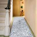 Runner Mat for Hallways Kitchen, 2'x 20' Non Slip Waterproof Rug-Like Pattern Area Mat for Entryway, Vintage Printed Soft Kitchen Floor Rug for Laundry, Bathroom, Bedroom, Living Room