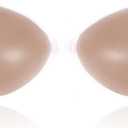 Wingslove Sticky Adhesive Bra Strapless Push up Invisible Reusable Self Silicone Bras for Backless Dress (Coco)