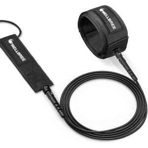 Mellbree Surfboard Leash, Premium SUP Leash Double-Side Rotatable Wirst Strap Leg Rope Flexible for Paddleboard Longboard Shortboard Stand-up Paddleboards