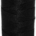 #36 Black Rosary and Craft Twine - Twisted Nylon Twine 1 lb Tube 550 Feet