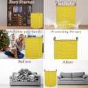 Waterproof Laundry Hamper Collapsible Laundry Basket Leather Handle Laundry Bag Large Clothes Storage Toy Organization for Bathroom Bedroom Laundryroom College Dorms (Nursery Bins Boxes-002)
