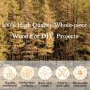 36 Pieces Unfinished Wood Coasters, GOH DODD 4 Inch Wooden Blanks with Non-Slip Pads for Laser Engraving Wood Burning Staining Painting Decoupage Housewarming Gifts Wedding Crafts Education, Round