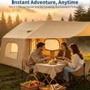 Inflatable Tent for Camping, Air Glamping Tent with Skylight, 10.5ft x 8.2ft