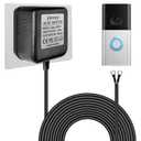 18V500mA Doorbell Transformer - Video Doorbell Power Adapter, for Ring Video Doorbell Pro and Ring Video Doorbell 2, Compatible with Zmodo Smart Doorbell and Nest Hello Doorbell(16.4 ft Black)