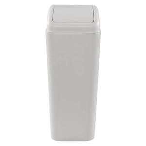 3.5 Gallons/14 Liter Small Trash Can, Plastic Swing Lid Garbage Bin，9.8" x 6.6" x 16.7"