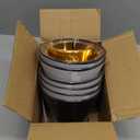 Wellmet Chandelier Lamp Shades, ONLY FOR CANDELABRA BULBS, Clip-on Fitter Lampshade, 3" X 6" X 5", Set of 6 (Black-Gold)