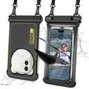 2 Pack Waterproof Phone Pouch, IP68 Waterproof Phone Cases Floating Up to 8.5" Phone, Underwater Waterproof Bags with Inner Pocket, Beach Vacation Essentials Water Park Essentials